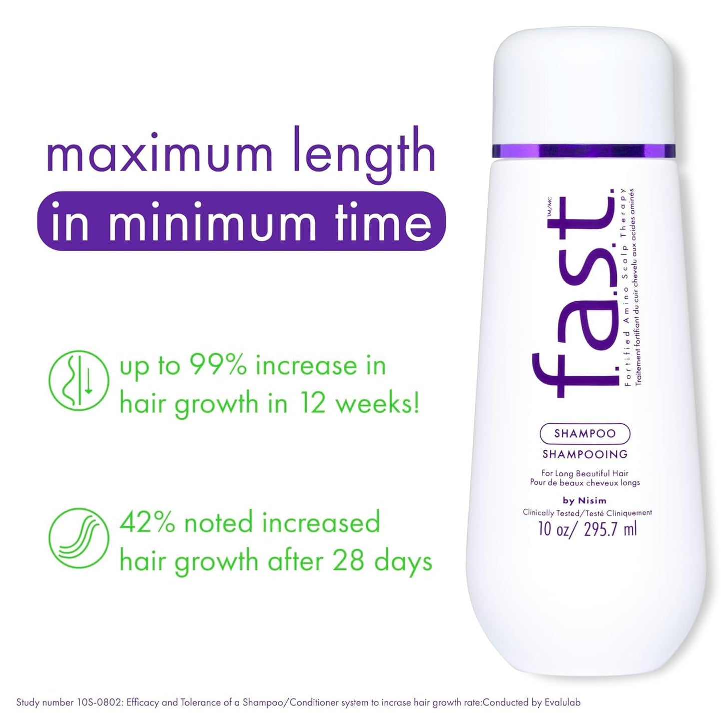 White Smoke Nisim F.A.S.T. Fortified Amino Scalp Therapy Shampoo 3 oz