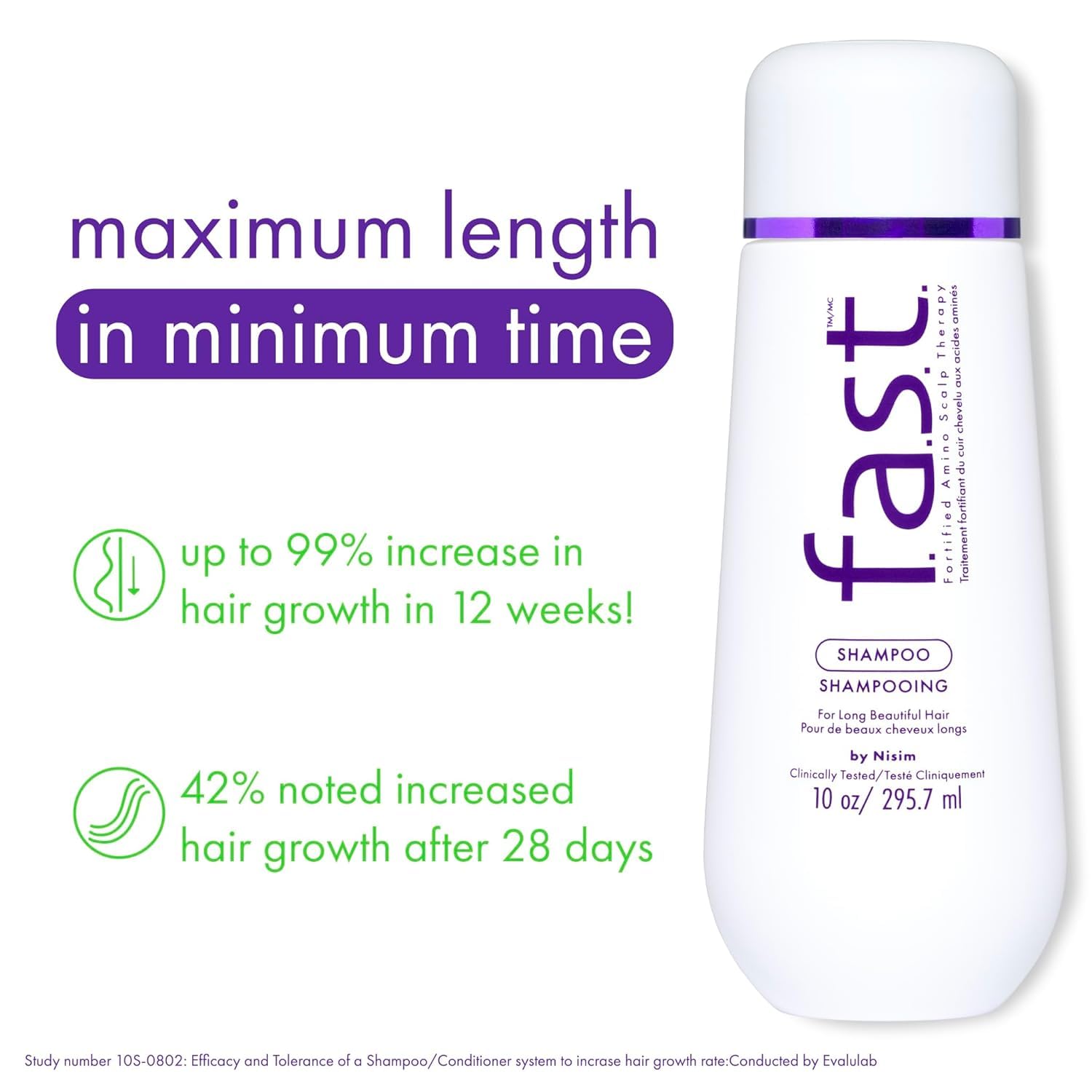 White Smoke Nisim F.A.S.T. Fortified Amino Scalp Therapy Shampoo 33.8 oz