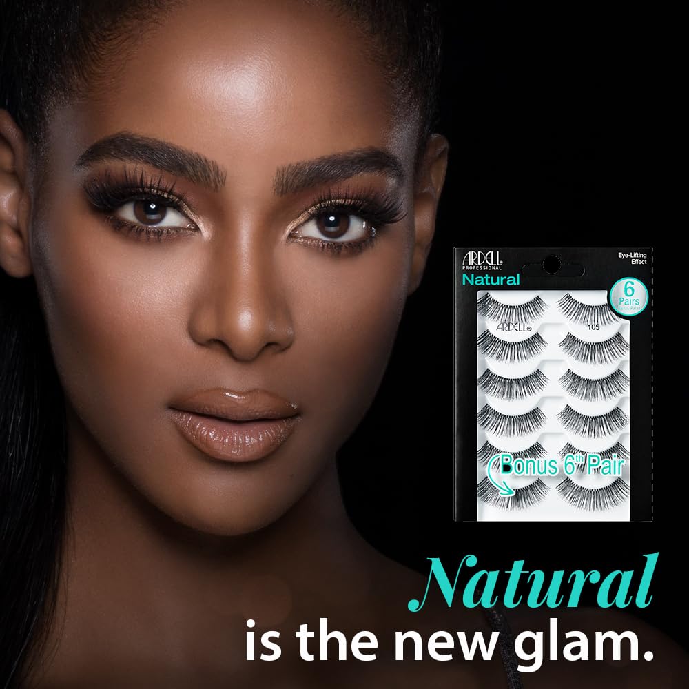 Ardell Natural 105 Black - 6 Pairs pack