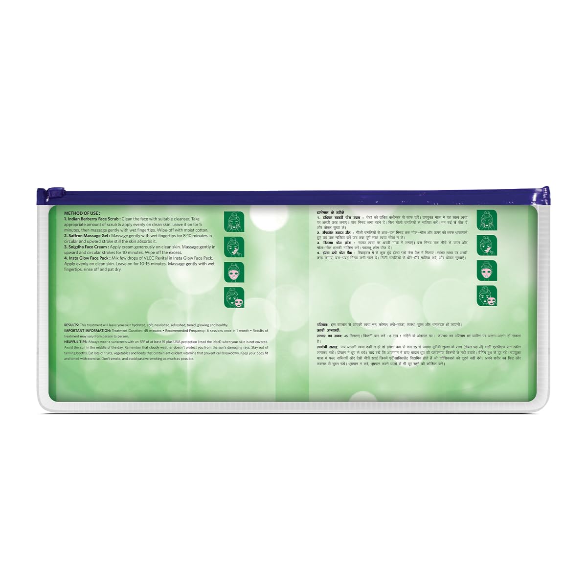 VLCC Salon Series Instaglow Facial Kit (6 Facials)(240gm+12ml)