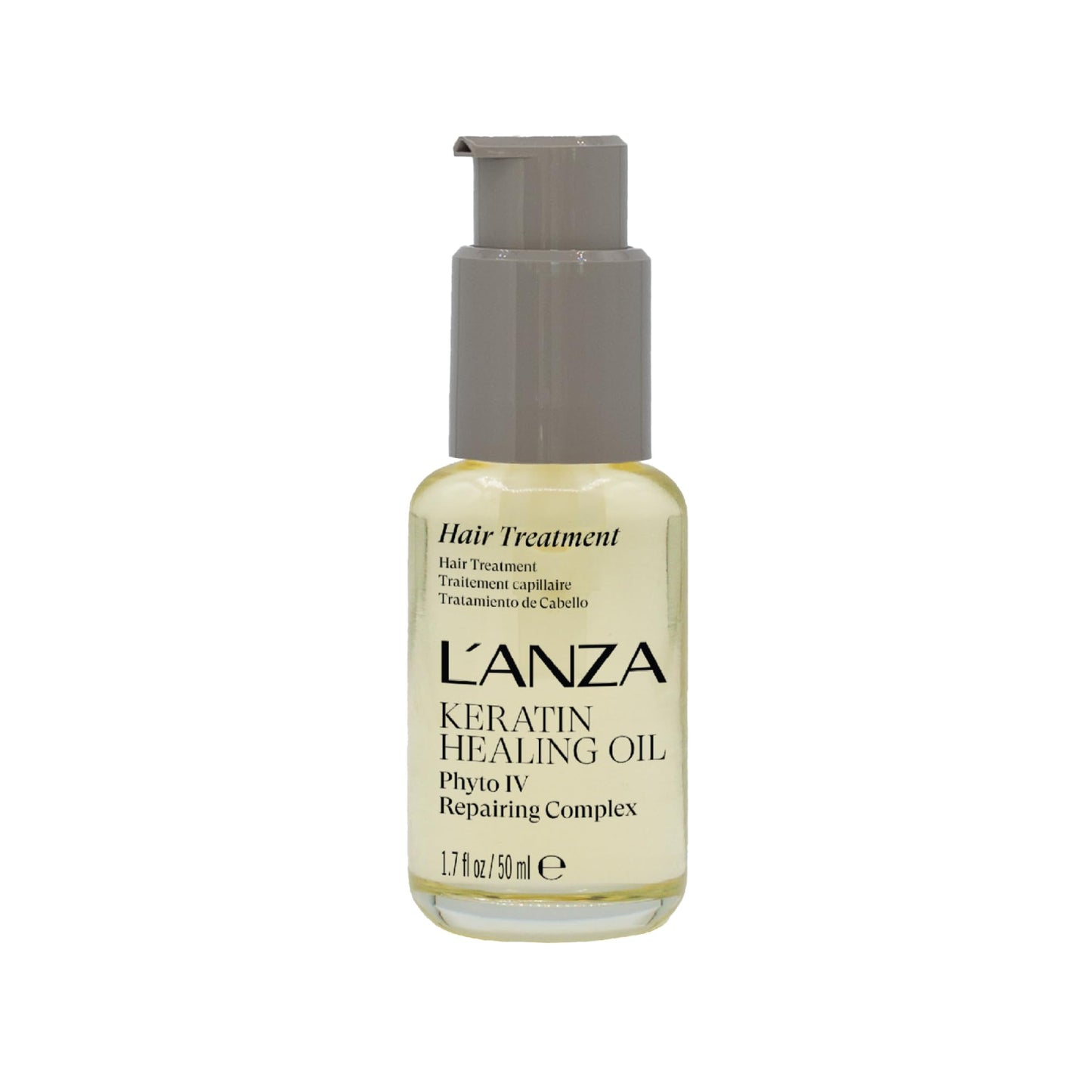 L'ANZA Keratin Healing Oil Hair Treatment, Hair Oil Revives & Nourishes Dry Damaged Hair & Scalp, Sulfate Free with Phyto IV Complex, Cruelty Free Volumizing Hair Care with UV Protection (1.7 Fl Oz)