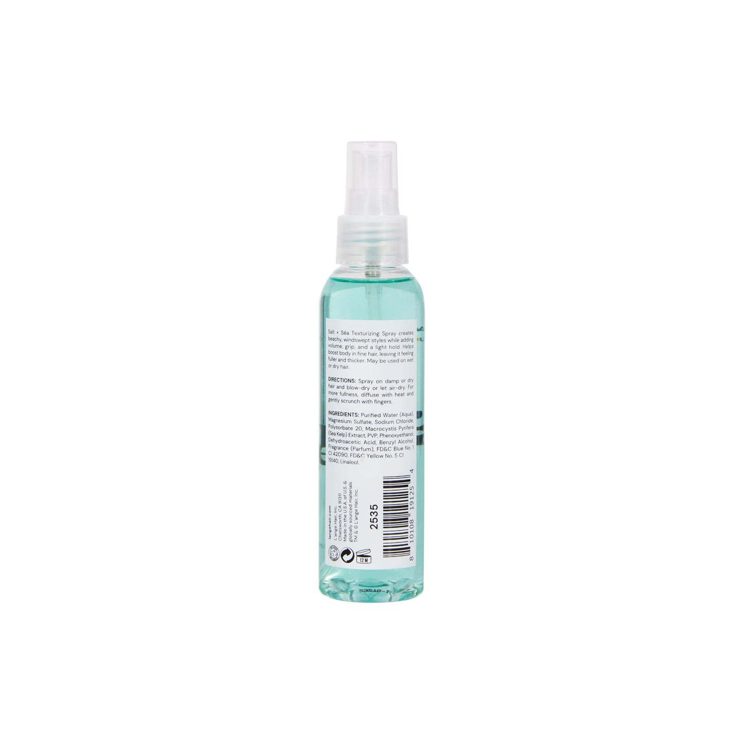 L'ANGE HAIR Sea Salt Texturizing Spray for Beachy Waves and Volume