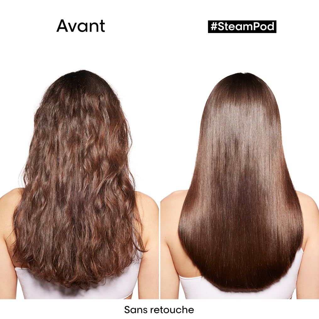 SteamPod 3 - Lisseur Vapeur Professionnel 2-en-1 : Lissage &amp; Wavy, Outil + Soin Lissant Concentré, L'Oréal Professionnel