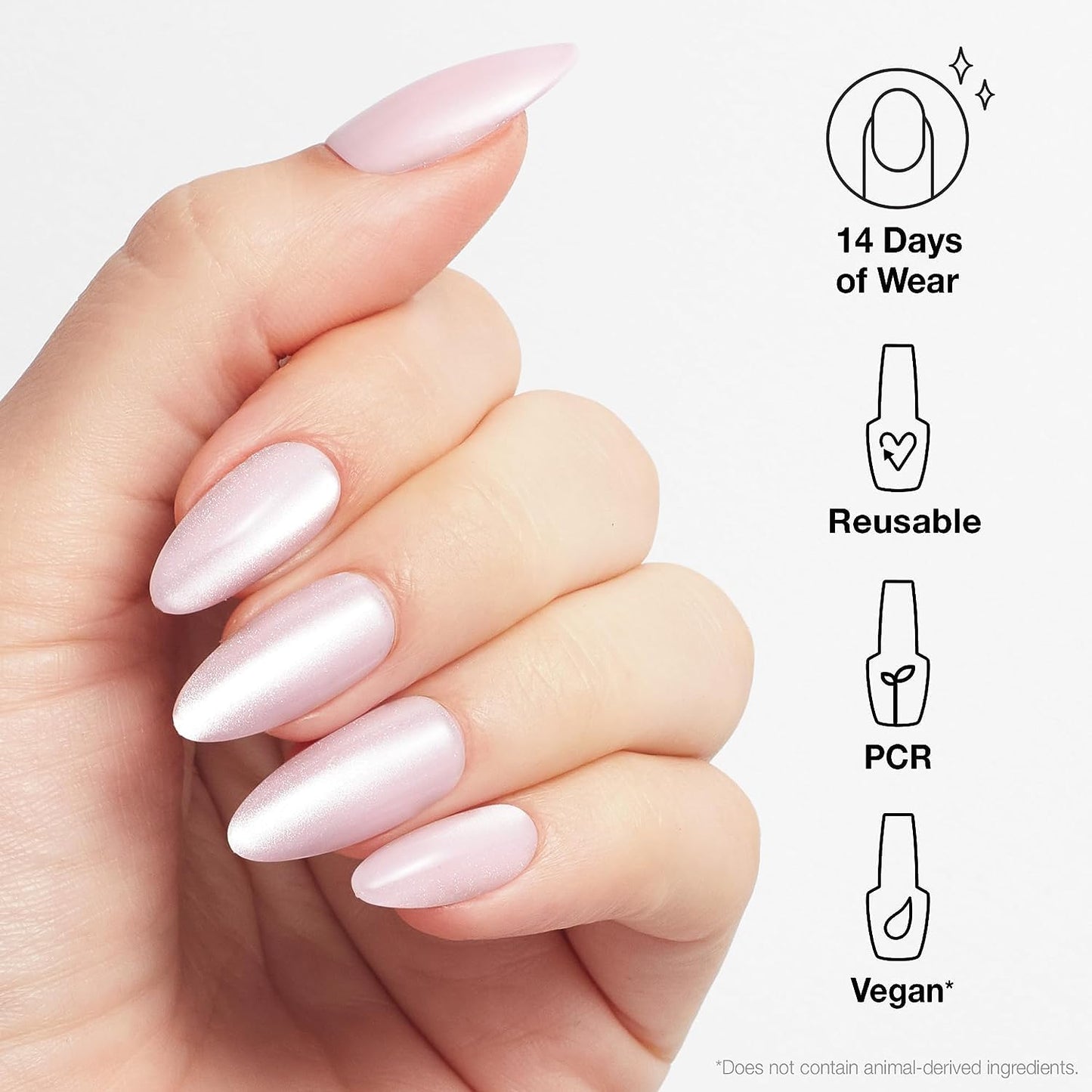 White Smoke Bundle of OPI xPress/ON Press On Nails, With Nail Glue, Long Baby Pink Velvet Almond Shape Nails, Editor in Chic + OPI Repair Mode Bond Building Nail Serum, Clear, 0.3 fl oz