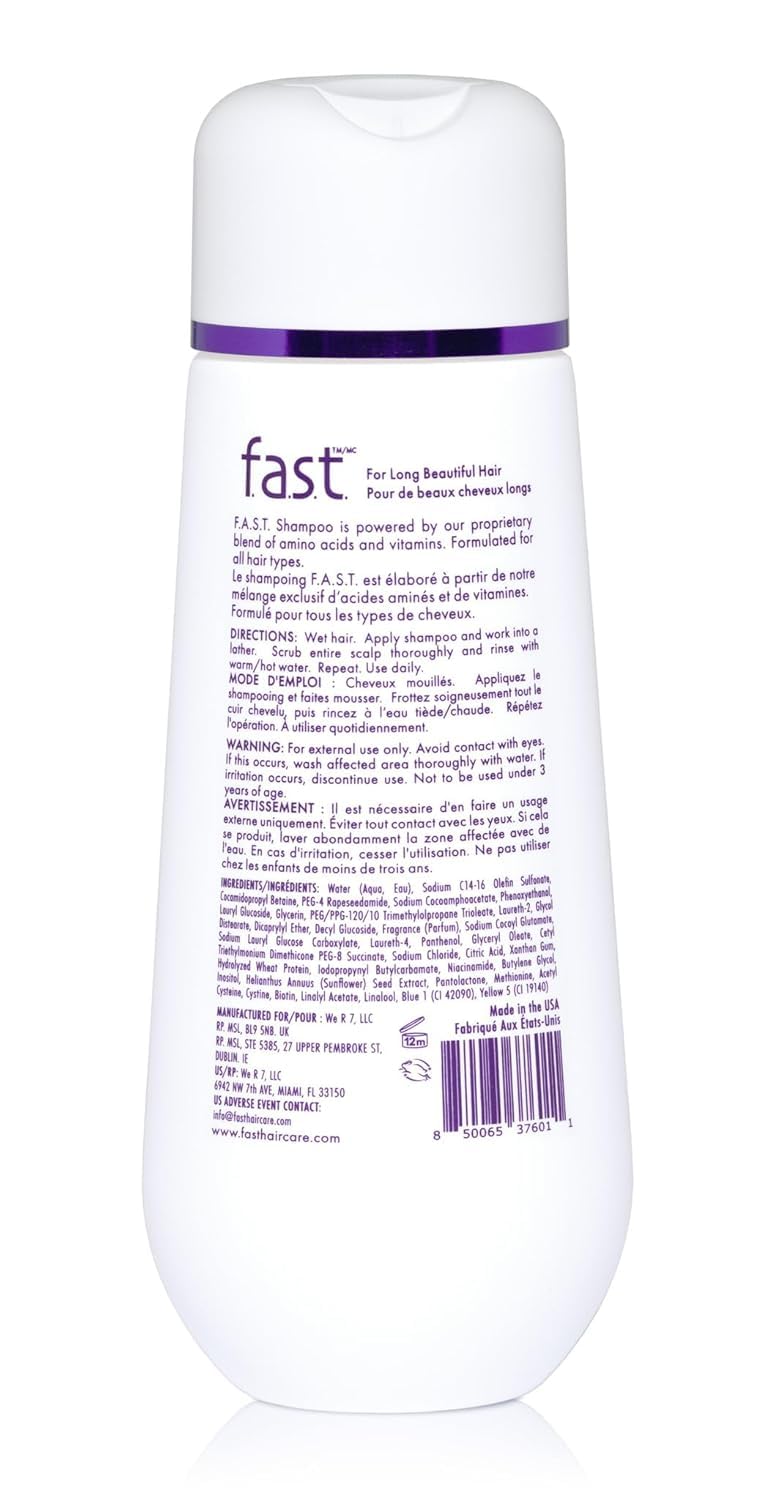 White Smoke Nisim F.A.S.T. Fortified Amino Scalp Therapy Shampoo 10 oz (New Look - Same Formula)