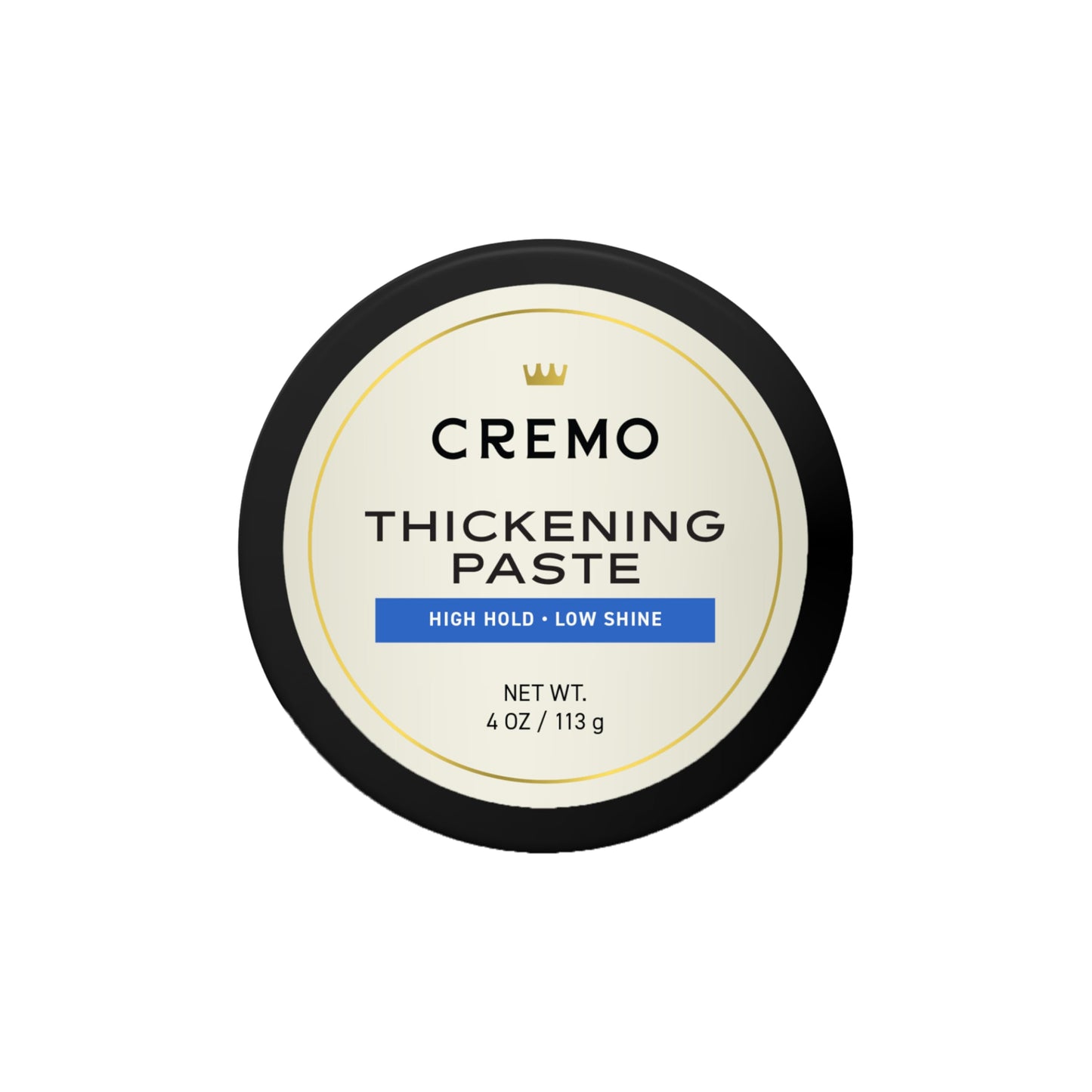 Cremo Mens Hair Paste - Premium Barber Grade Thickening Paste with High Hold and Low Shine, 4 Oz