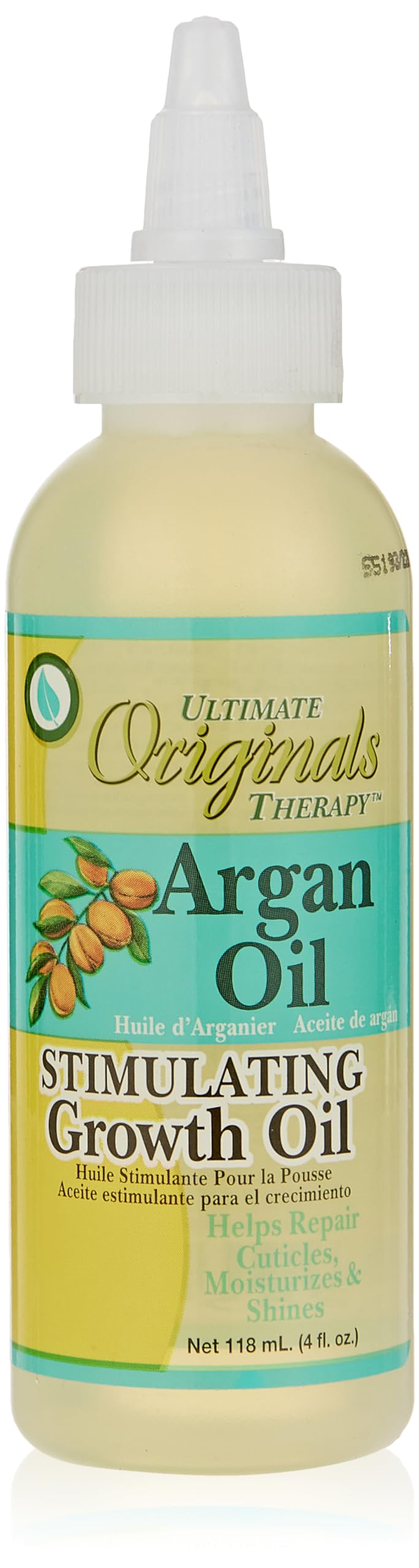 Originals by Africa's Best Therapy Argan Oil Stimulating Growth Oil, Penetrates & Rejuvenates Hair, Scalp, Nails and Skin, All Day Long Moisturizing & Conditioning, 4oz Bottle
