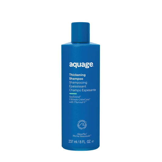 AQUAGE SeaExtend 增发洗发水，Thermal-V 技术隔绝热量，防止头发褪色和热定型损伤，8 盎司