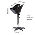 Salon Deep Shampoo Basin Sink Hair Treatment Bowl Height Adjustable Portable
