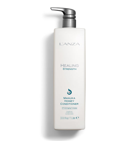L’ANZA Healing Strength Manuka Honey Conditioner - Strengthens, Protects and Restores Weak, Fragile, and Aged Hair, Rich with Keratin Protein, Healing Oils, and Vitamin C (33.8 Fl Oz)