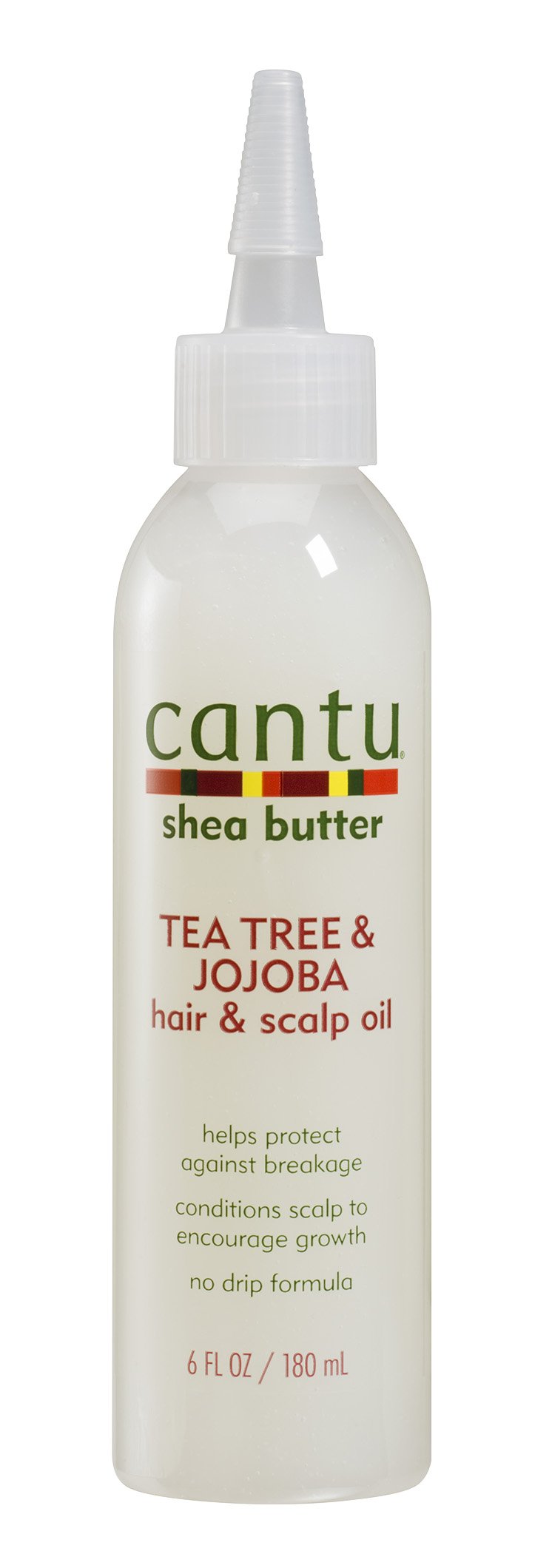 Light Gray Cantu Shea Butter Tea Tree & Jojoba Hair & Scalp Oil, 6 Fluid Ounce (Pack of 6)