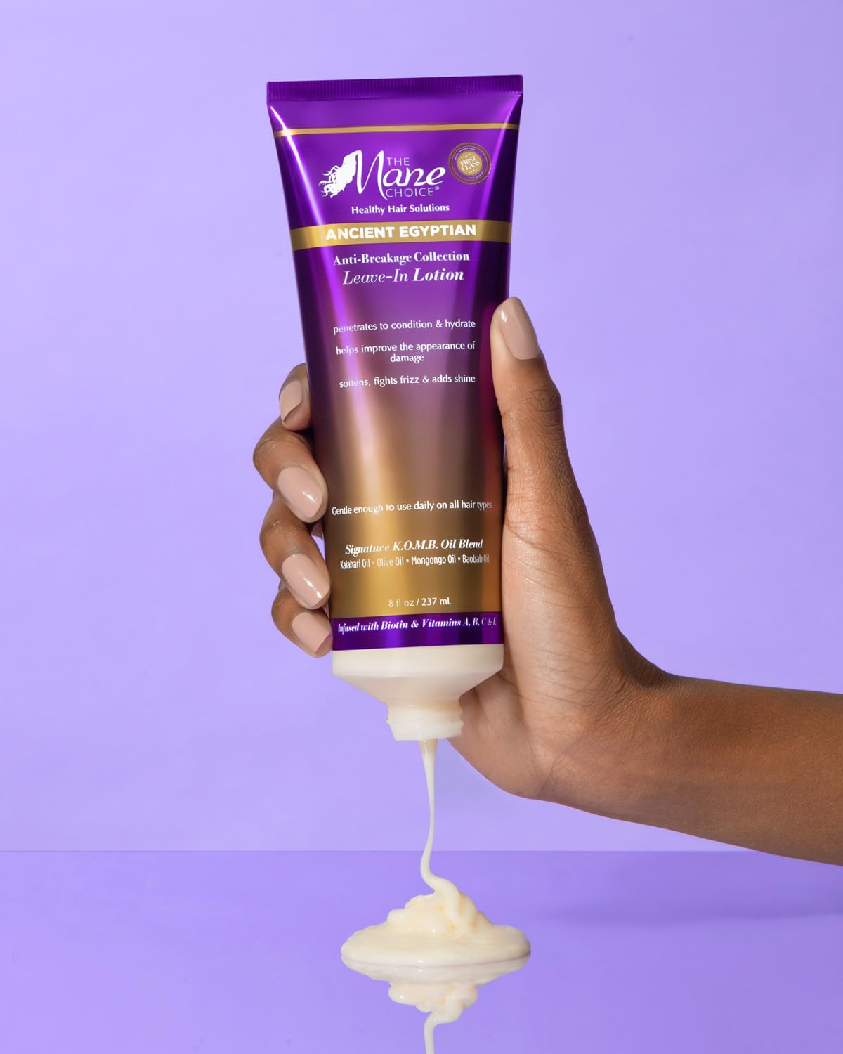 The Mane Choice Ancient Egyptian Anti-Breakage and Repair Antidote Après-shampoing sans rinçage, Lotion revitalisante et hydratante pour la brillance et le contrôle des frisottis, Nourrit les cheveux secs et cassants, 227 g