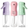 RMNJPW 3Pcs Continuous Spray Bottles For Hair,Ultra Fine Mister for Hair Styling, Plants, Cleaning, Salon, Misting & Skin Care（200ml/6.8oz Green+Pink+Purple）