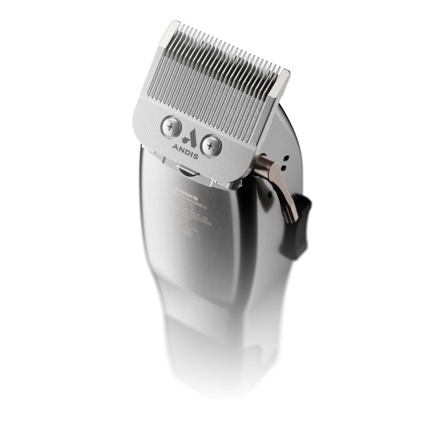 Andis 12660 Professional Master Corded/Cordless Hair Clipper, Adjustable Carbon Steel Blade Hair Clipper for Close Cutting, Silver