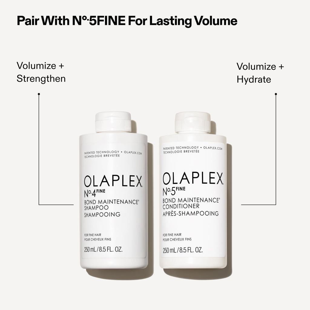 Olaplex Nº. 4 FINE Bond Maintenance Shampoo: Volumize & Strengthen | Gently Cleanse & Non Stripping | For Coily, Curly, Straight, and Wavy, 250 mL / 8.5 Fl Oz