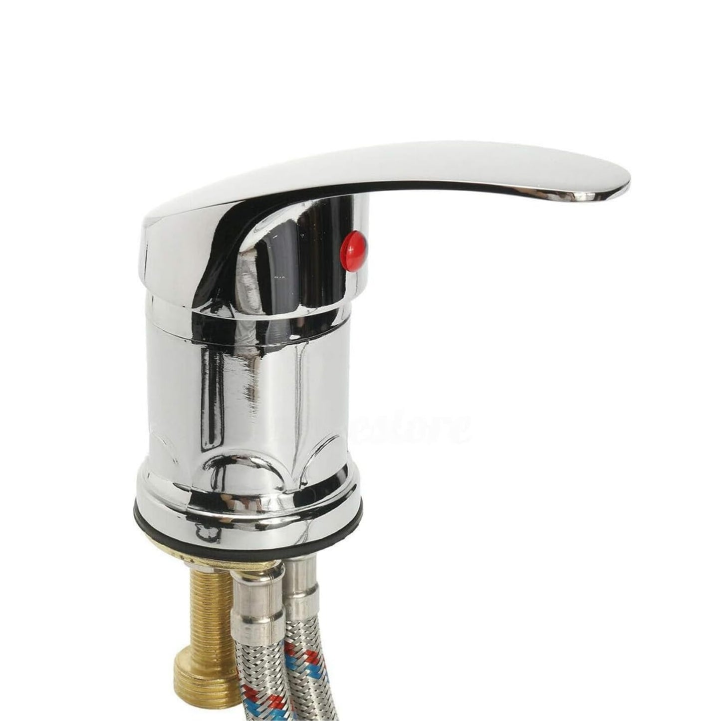 Water Faucet Set Zinc Alloy Shampoo Bowl Faucet with Hose, Durable for Home & Salon Spa Sink, Hot Cold Mixer Sprayer Hose Replacement Part Set