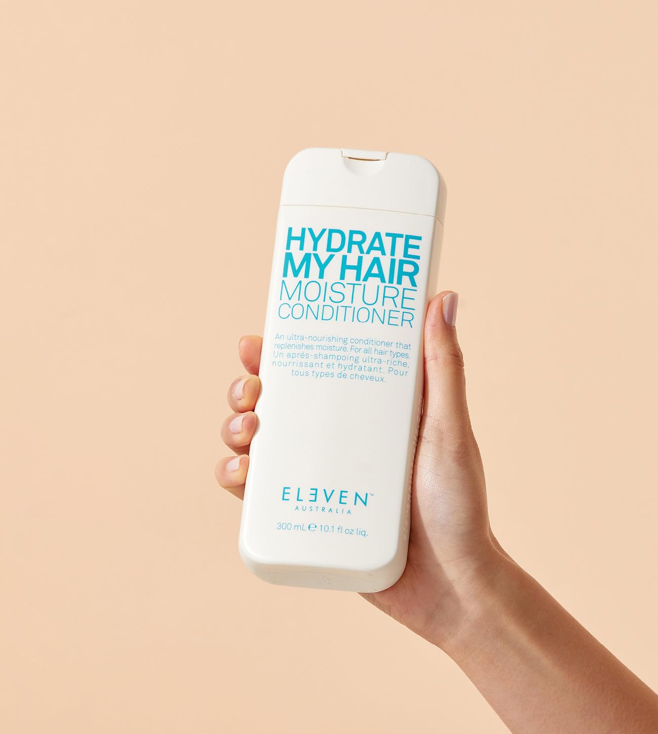 ELEVEN AUSTRALIA Hydrate My Hair Moisturizing Conditioner - Nourishing Formula for Dry, Damaged Hair, Restores Hydration & Shine, Color-Safe, Sulfate & Paraben Free - 10.1 Fl Oz