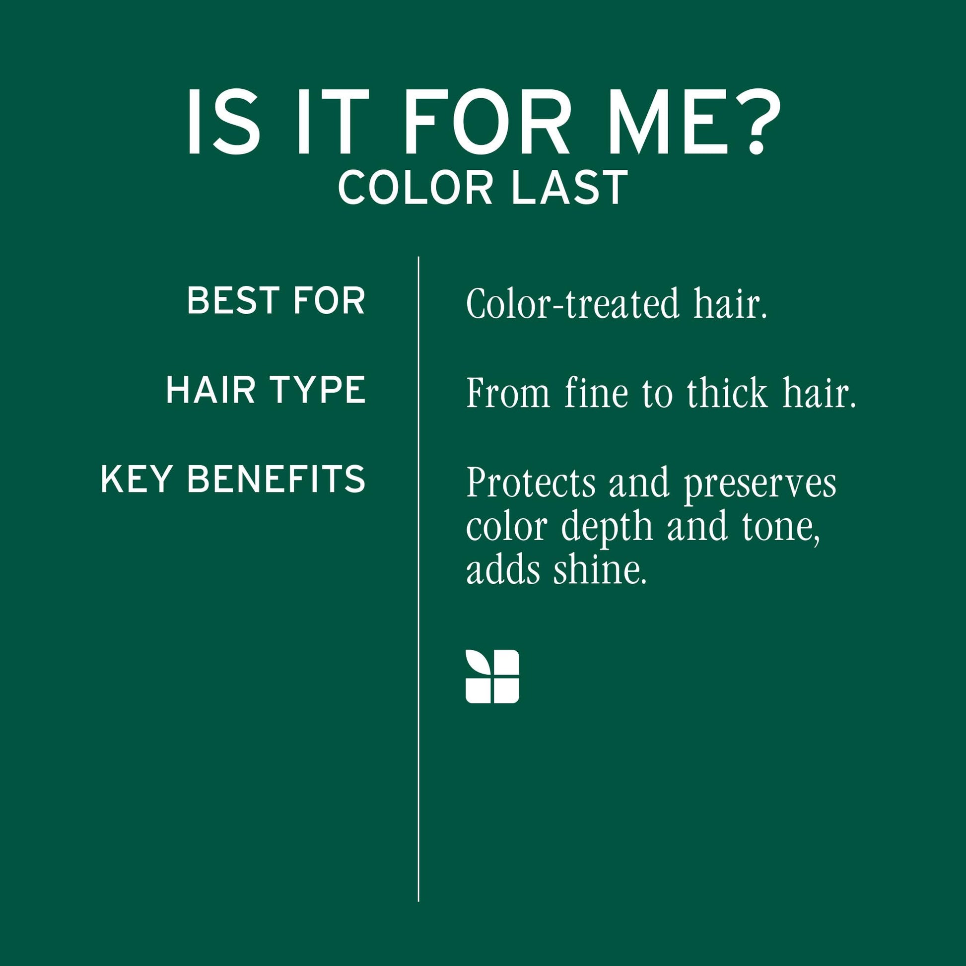 Dark Slate Gray Biolage Color Last Shampoo - For Color-Treated Hair, Nourishes, Strengthens, Hydrates and Adds Shine, Soybean Oil & Stearic Acid, Paraben & Mineral Oil-Free, Vegan, 1.7 Fl Oz