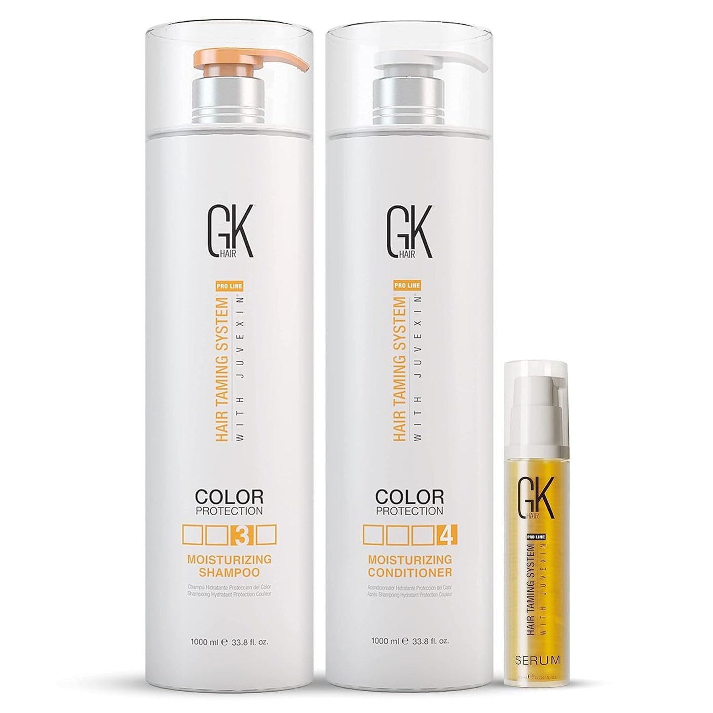GK HAIR Global Keratin Moisturizing Shampoo and Conditioner Sets (MOIS-DUO-1000-S10)