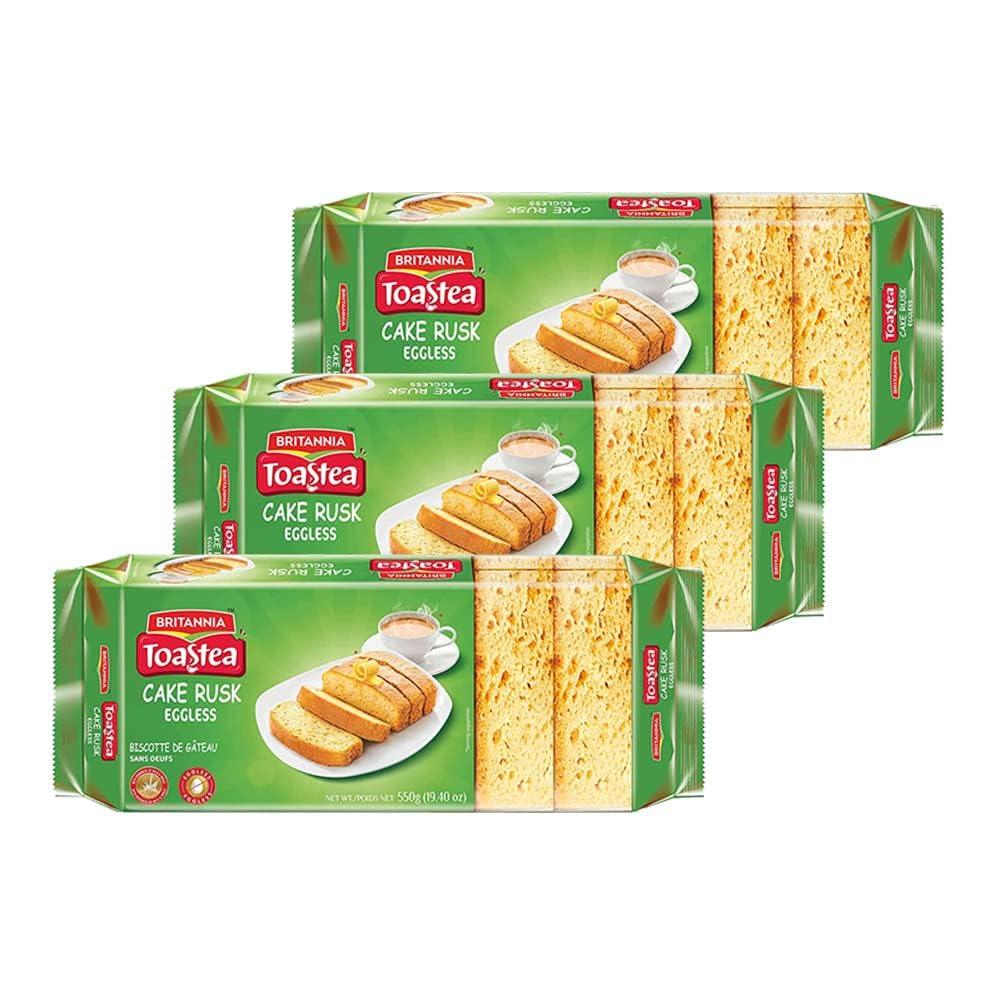 Britannia Toastea Eggless Rusk Cake 19.40oz (550g) - Delightfully Smoo ...