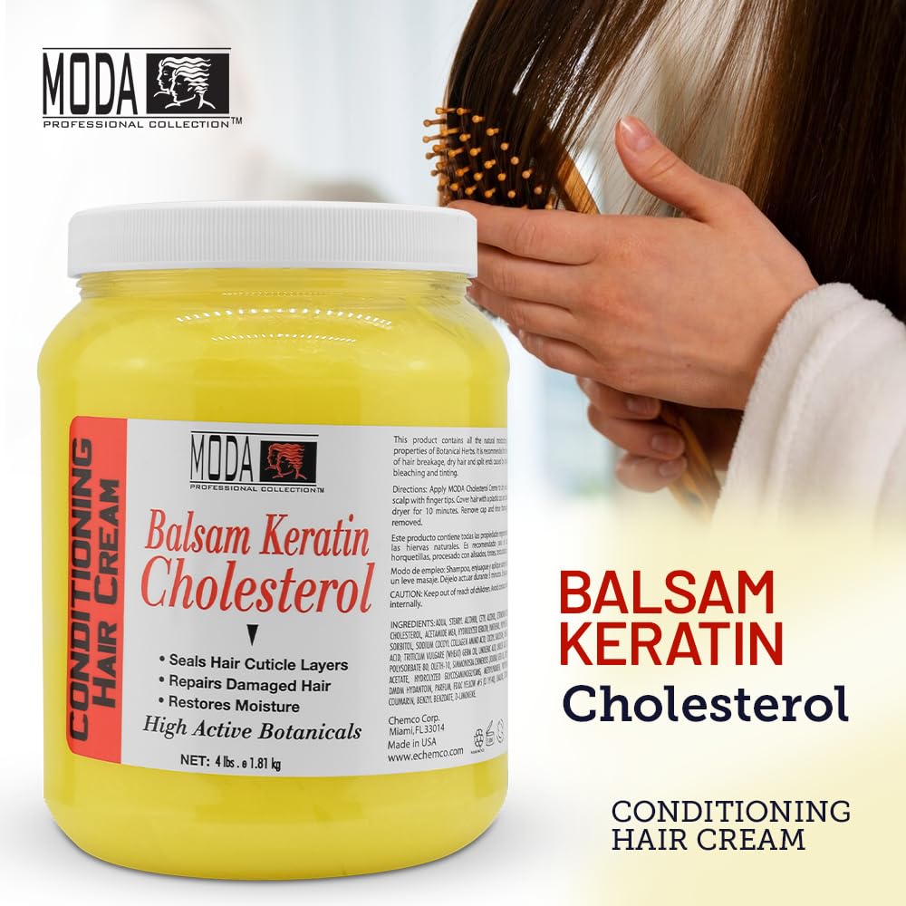 MODA Professional Deep Conditioning Hair Treatment for Salon-Grade Hair Restoration & Hospitality Amenity | 6 Actives. Max Repair. Bulk Value. | Intensive Hair Repair & Restored Vitality, 64 Oz Gallon