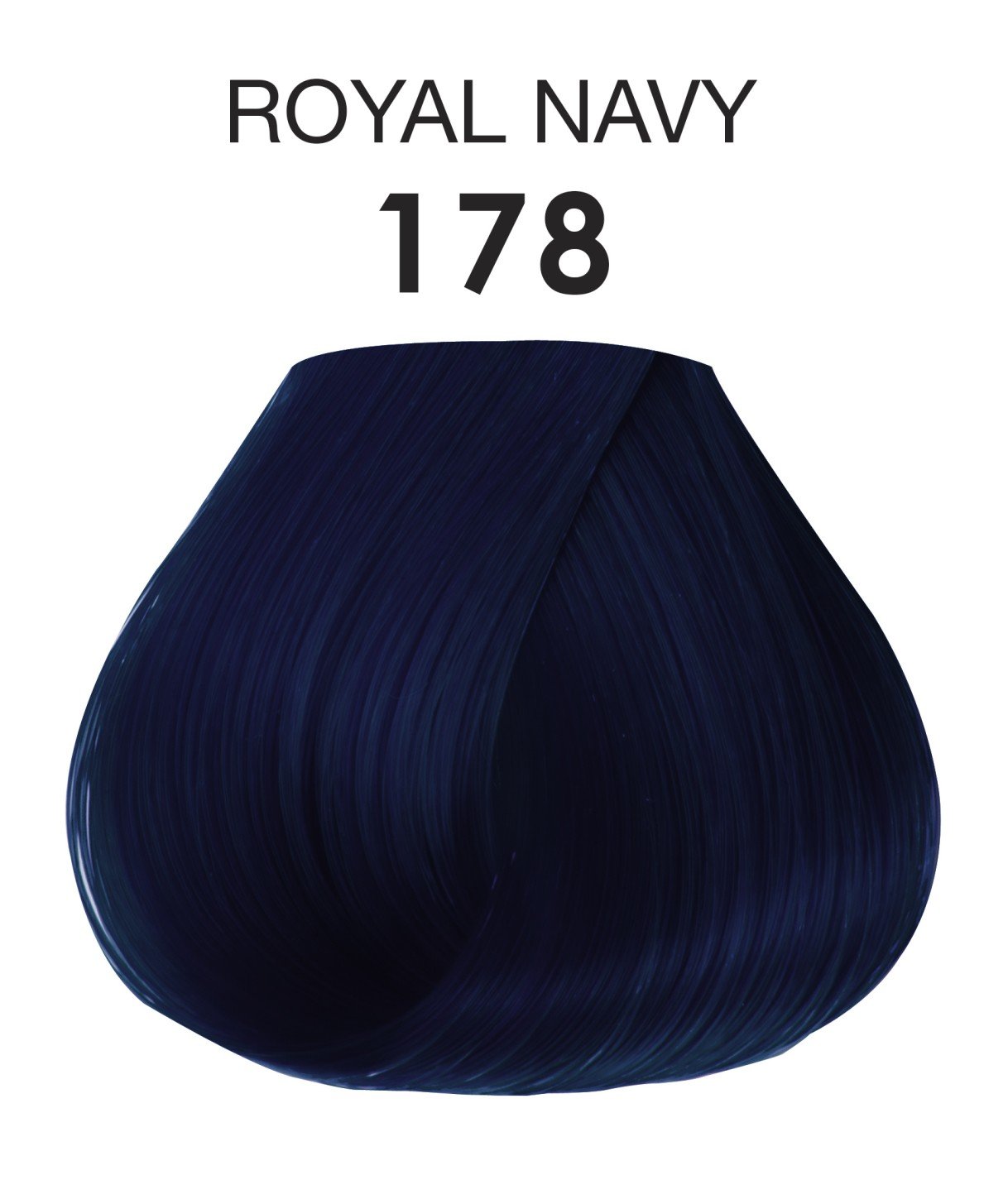 Adore Semi Permanent Hair Color - Vegan and Cruelty-Free Hair Dye - 4 Fl Oz - 178 Royal Navy (Pack of 1)