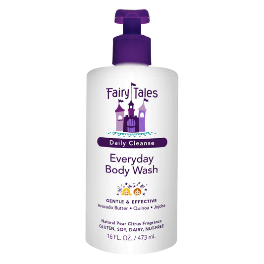 Fairy Tales Daily Cleanse Kids Body Wash, Everyday Body Wash for Kids and Toddler- Soap for Bath or Shower, No Harsh Chemicals or Toxins - 16oz
