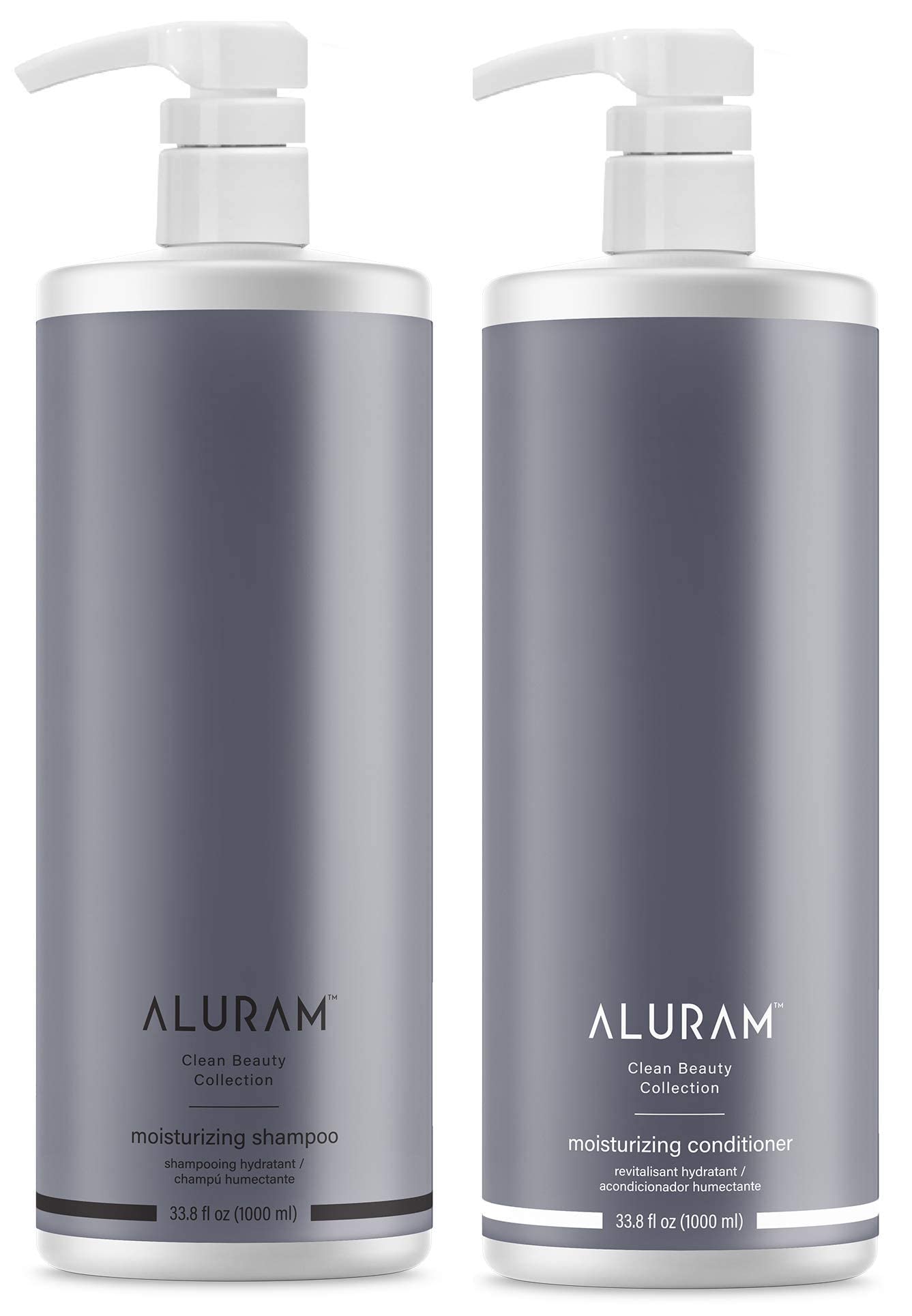 ALURAM Coconut Water Based Moisturizing and Hydrating Hair Shampoo & Conditioner Set, 33.8 Fl Oz