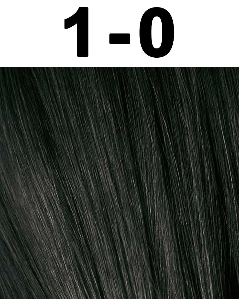 Igora Royal 1-0 黑色永久染发剂和 Goomee The Markless 发圈单颗钻石透明（2 件装）