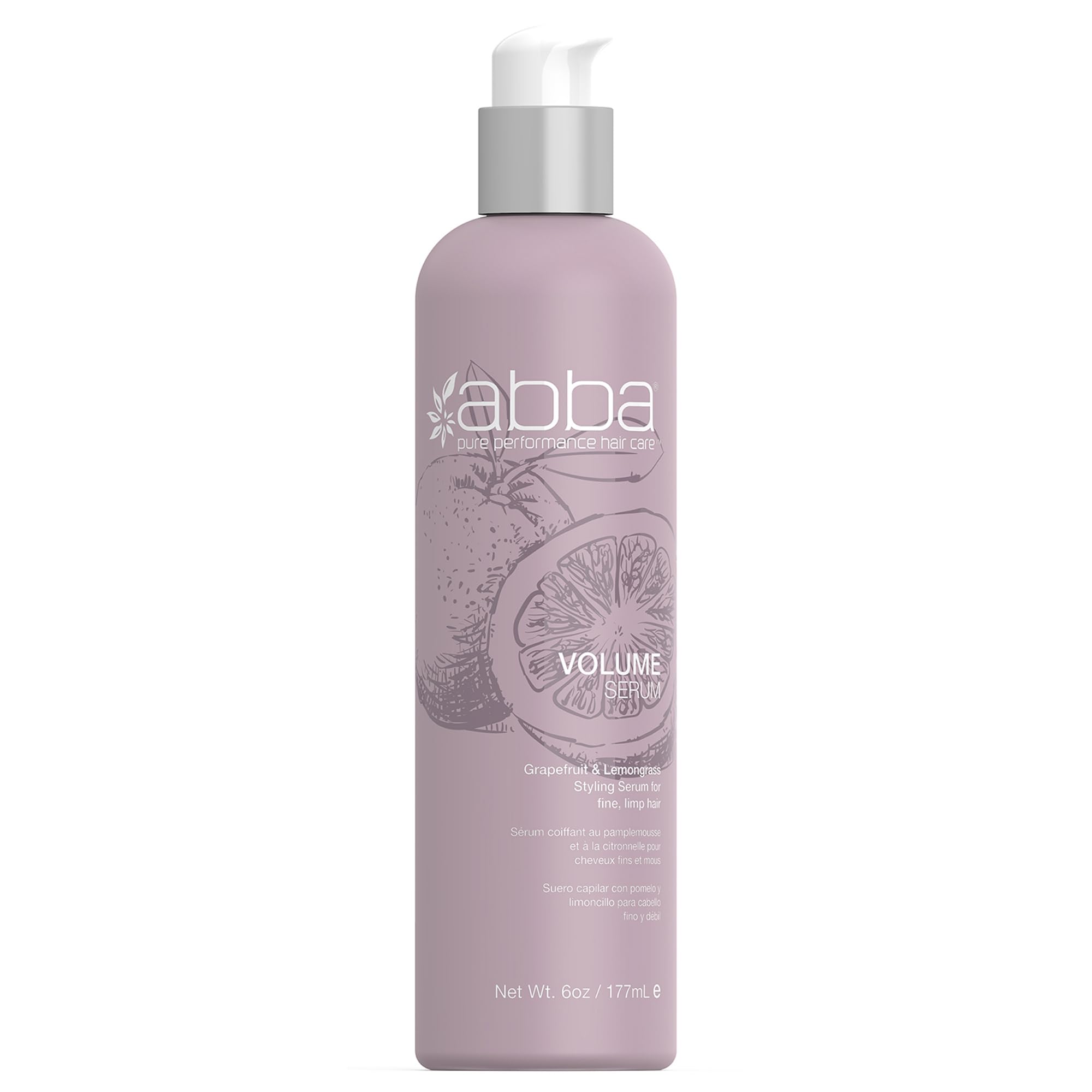ABBA - Pure Volume Serum - Grapefruit & Lemongrass, 6 fl oz