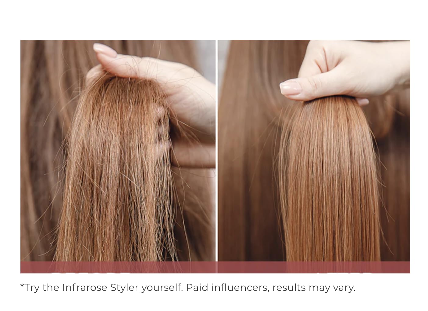 SRI Infrarose Titanium Styler – Professional Flat Iron with Floating Plates to Reduce Pulling – Hair Straightener for Curly, Damaged, Fine Hair, All Hair Types – Durable Design.