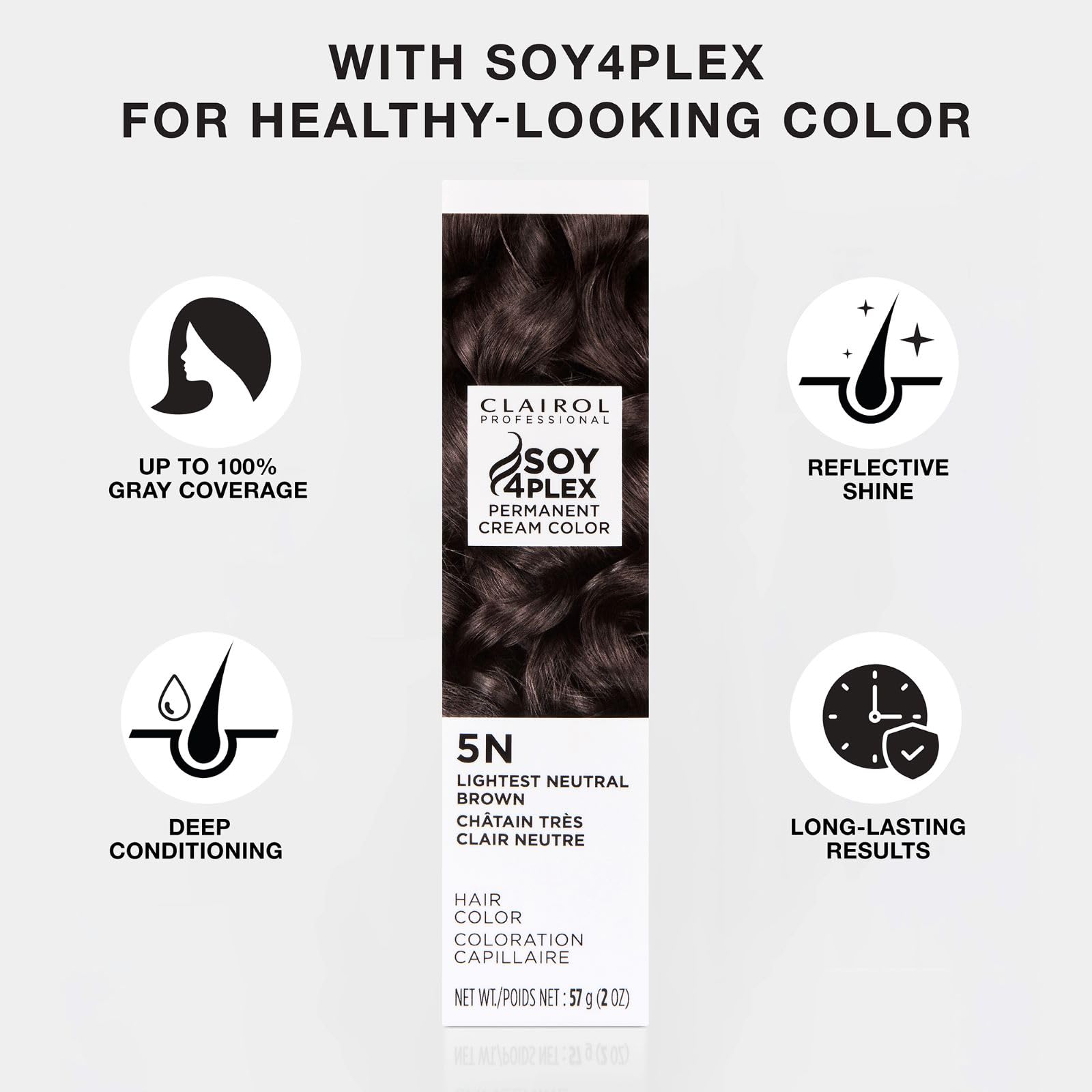 Lavender Clairol Professional Crème Permanente, 8n Light Neutral Blonde, 2 oz. - Packaging May Vary