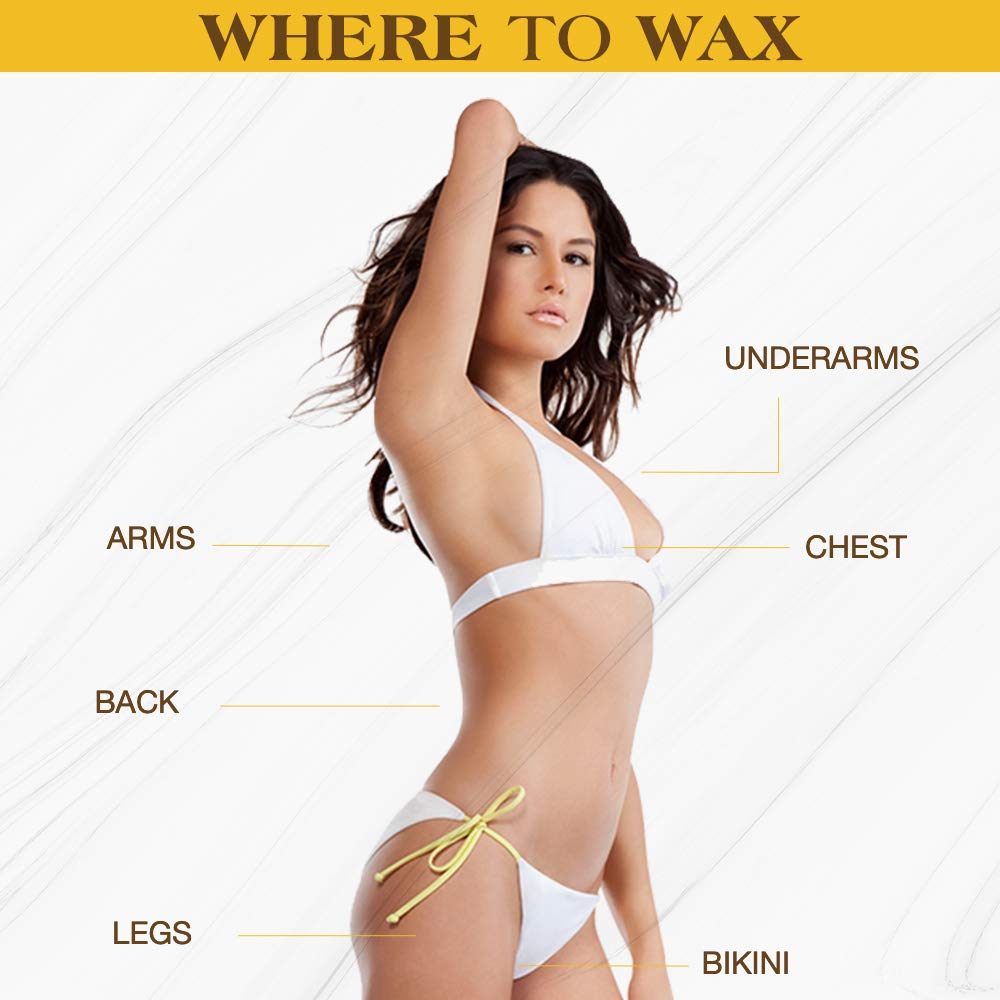 GiGi 身体脱毛蜡纸 - 预涂 GiGi 多功能蜂蜜配方，女士脱毛套装，12 条 + 脱毛后乳液