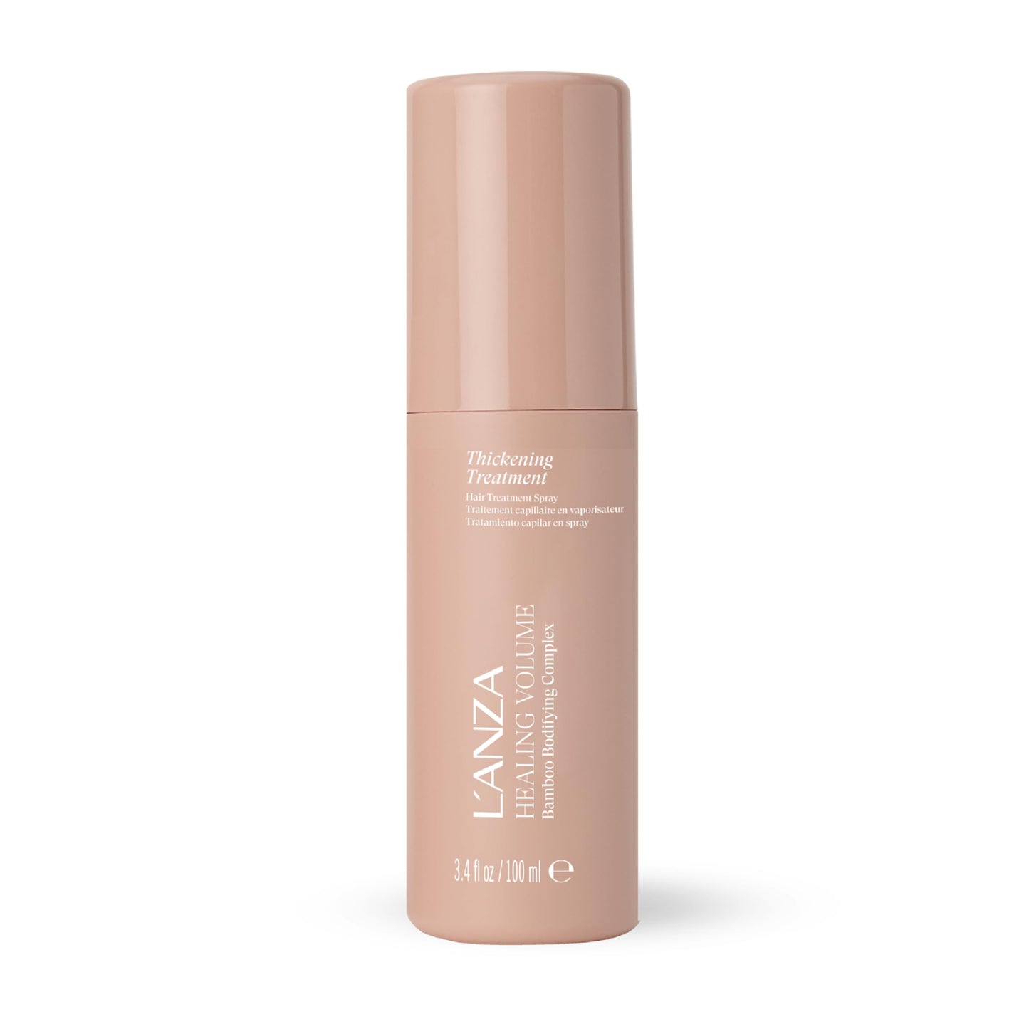 Tan L'ANZA Healing Volume Hair Thickening Treatment Spray, Instant Fullness, Volumizing, Anti-Frizz, Plumps Strands, Heat & UV Defense, Adds Shine, Color Safe Anti-Humidity, Sulfate Free (3.4 Fl Oz)