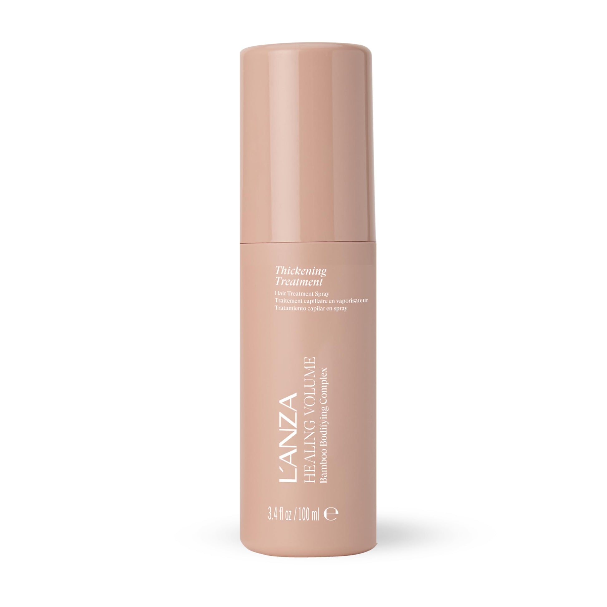 Tan L'ANZA Healing Volume Hair Thickening Treatment Spray, Instant Fullness, Volumizing, Anti-Frizz, Plumps Strands, Heat & UV Defense, Adds Shine, Color Safe Anti-Humidity, Sulfate Free (3.4 Fl Oz)