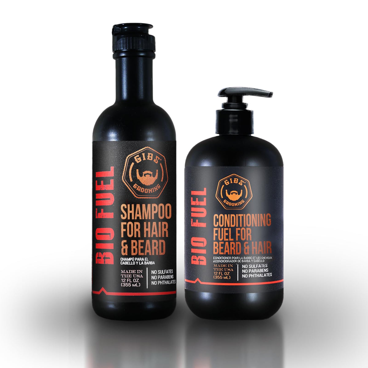 GIBS Grooming Biofuel Shampoo and Biofuel Conditioner, 12 fl. oz ...