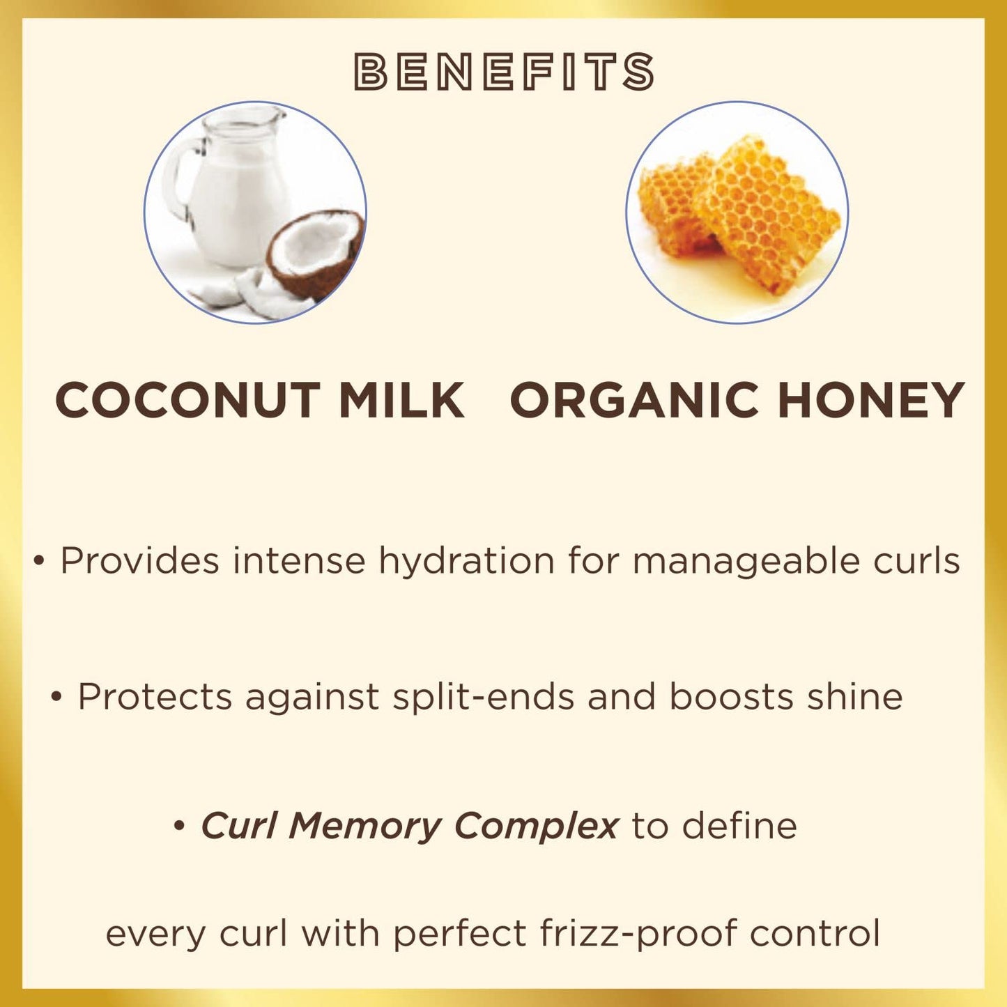 Seashell Hask Curl Coconut Milk & Honey Care Shampoo, 12 Ounce