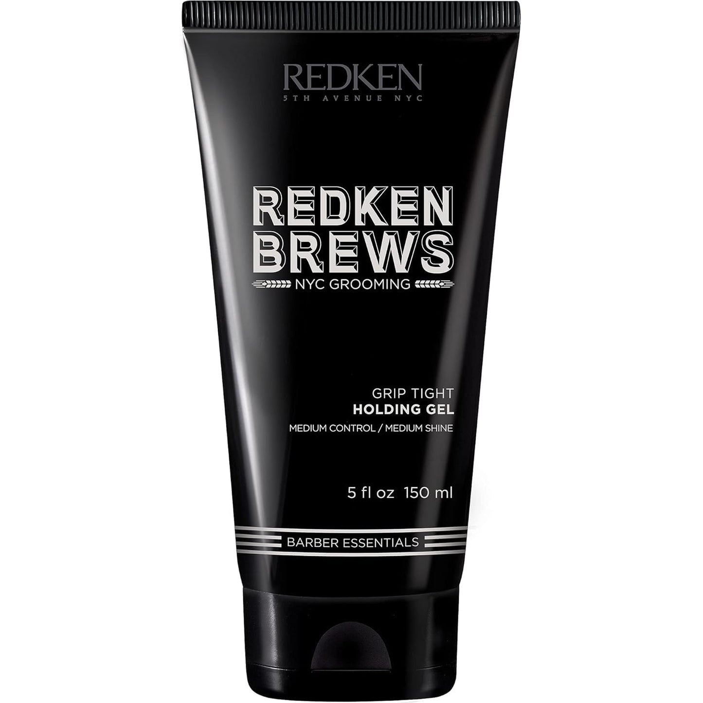 Redken Brews Holding Gel For Men | Men's Hair Gel | Medium Hold Styling | Medium Shine | Flake-Free, No Crunch Styling | For All Hair Types, Great For Curly Hair |5 Fl Oz
