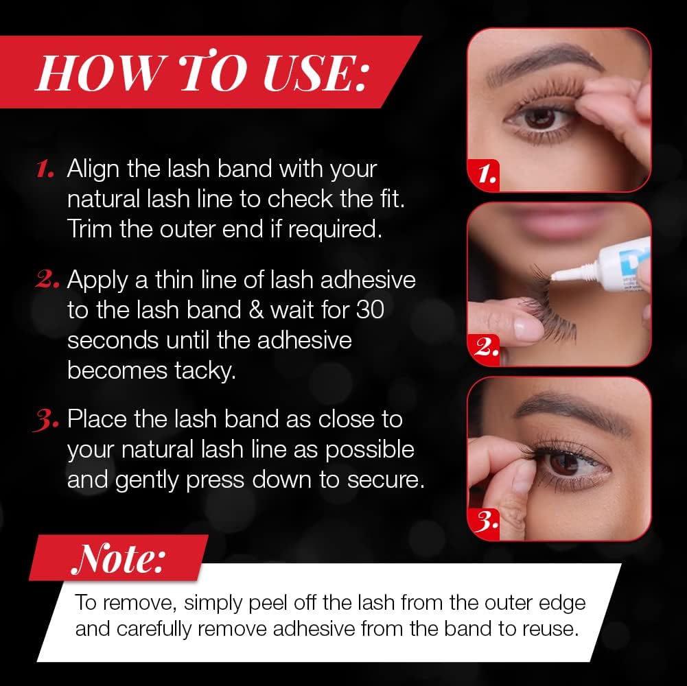 Ardell Demi Wispies Eyelashes – Multi-Dimensional, Eyelashes Natural Look, 6 Pairs