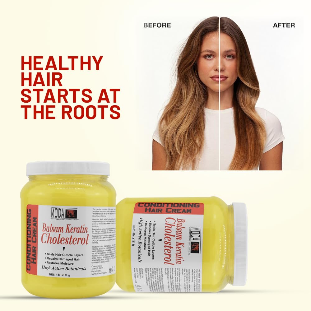 MODA Professional Deep Conditioning Hair Treatment for Salon-Grade Hair Restoration & Hospitality Amenity | 6 Actives. Max Repair. Bulk Value. | Intensive Hair Repair & Restored Vitality, 64 Oz Gallon