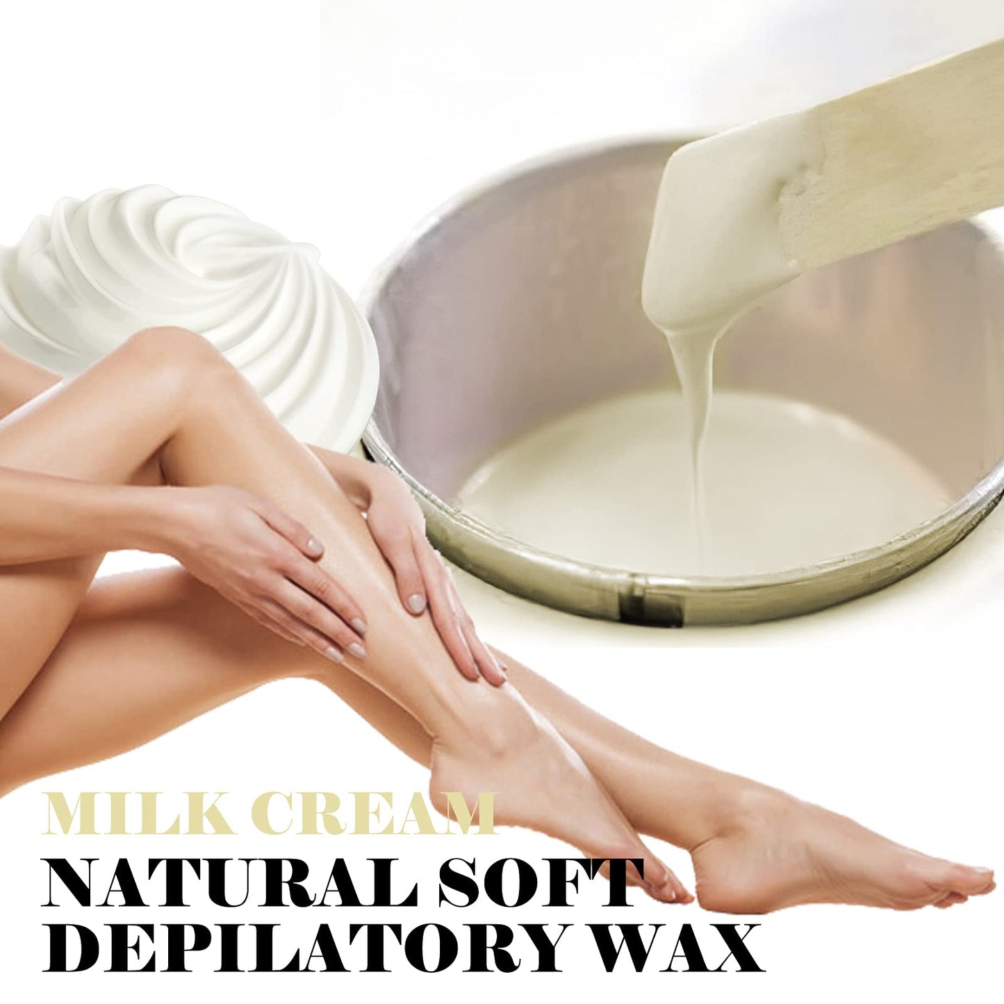 24PC Natural Soft Wax All Purpose Canned Wax for Sensitive Skin Canada-Made Melting Wax by Sharonelle