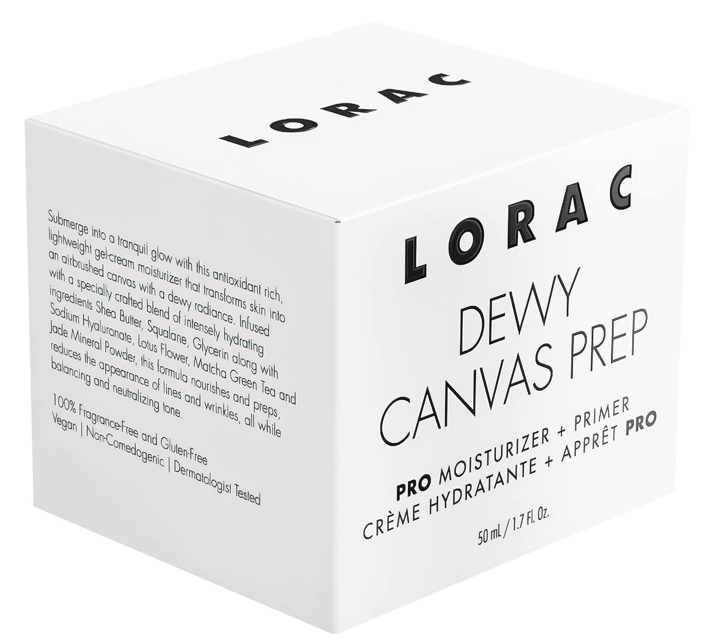 LORAC Dewy Canvas Prep PRO Moisturizer + Primer | Fragrance-Free Hydration