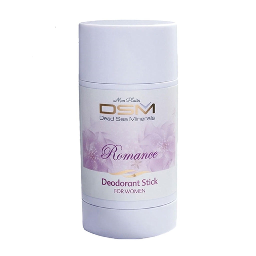 DSM Deodorant Stick for Women Romance 80ml / 2.7 oz Dead Sea Minerals Refreshing Mon Platin DSM Refreshing 24 h Protection