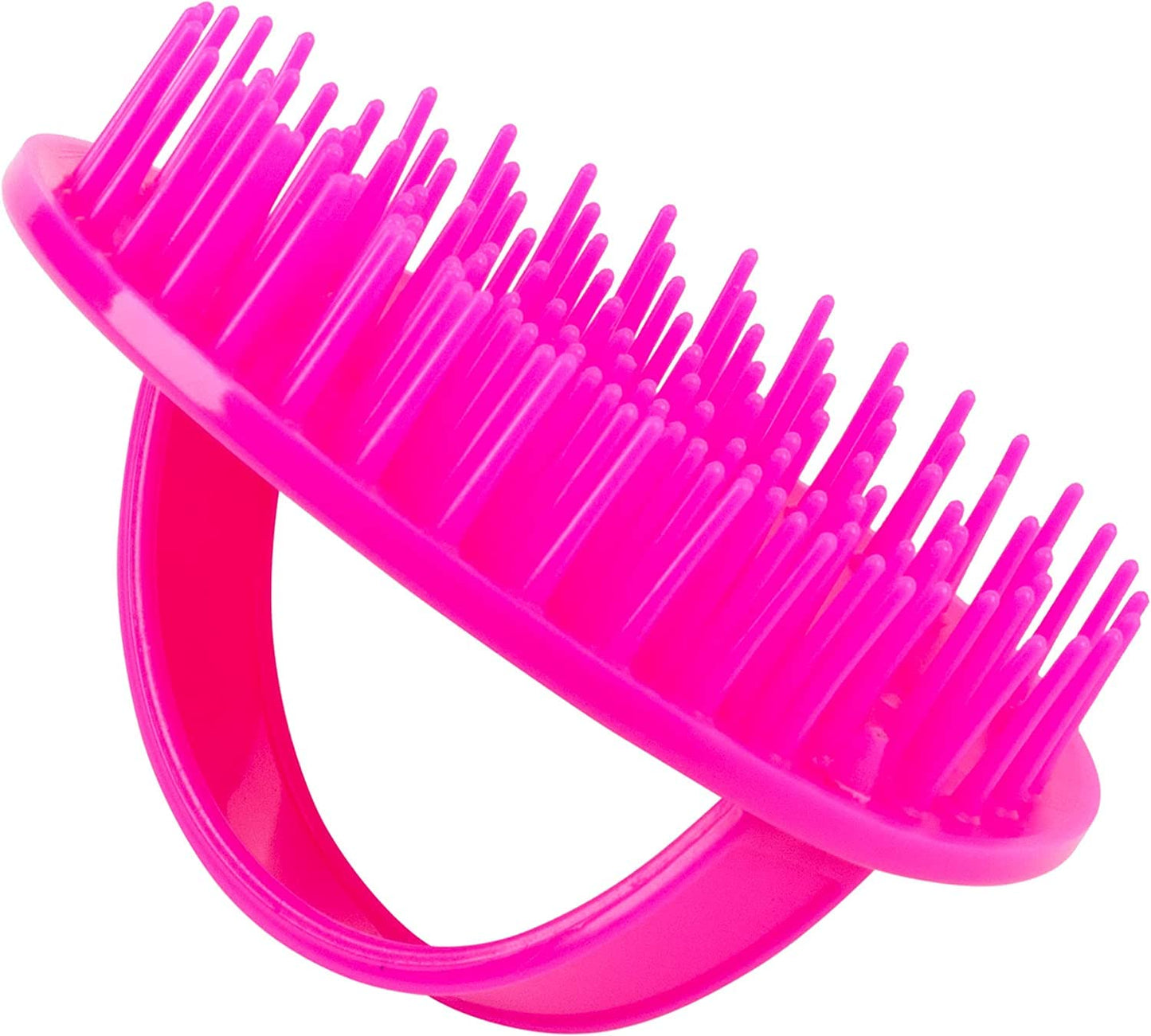 Denman (Pink) Scalp Massager and Detangling Hair Brush for Thick or Thin Hair, Curly or Straight Hair - use in the Shower or Bath - Head and Beard Scrubber - For Women and Men, D6