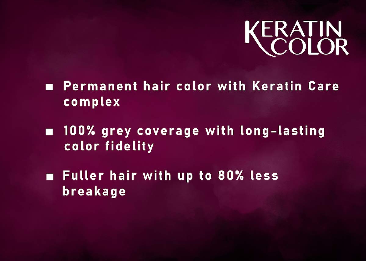 Schwarzkopf Keratin Color Permanent Hair Color Cream, 4.3 Red Velvet Brown