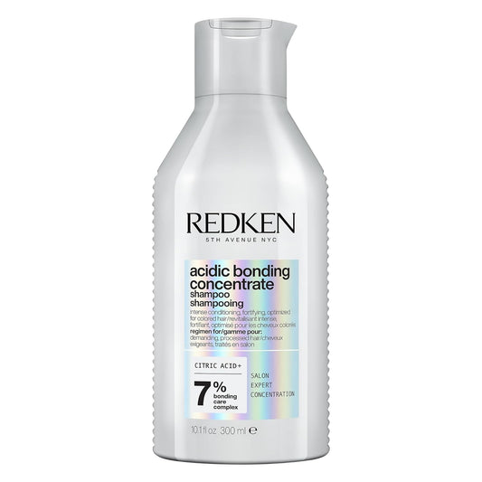 Shampoing Redken Bonding pour cheveux abîmés | Renforce et répare les cheveux fragiles et cassants | Concentré acide bonding | Sans danger pour les cheveux colorés | Pour tous types de cheveux