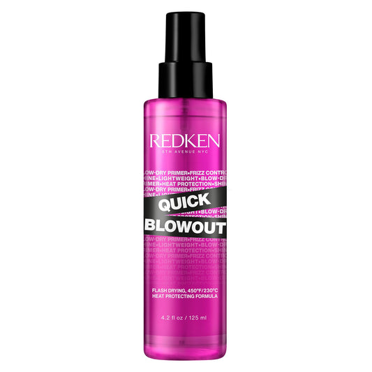 Spray thermo-protecteur Quick Blowout de Redken | Lisse et fait briller | Base de coiffage légère et protection thermique pour brushings | Pour tous types de cheveux
