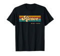 Vintage Sunset Stripes Alcove, New York T-Shirt