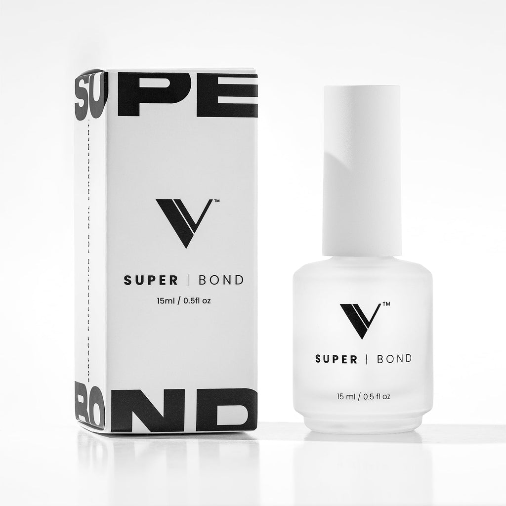 V Beauty Pure Super Bond Nail Primer - Long-Lasting & Low-Odor Nail Prep Bond Primer for Nail Polish, Gel & Acrylic - Nail Care Product for Professional Salons & Home Manicures & Pedicures, 15 ml