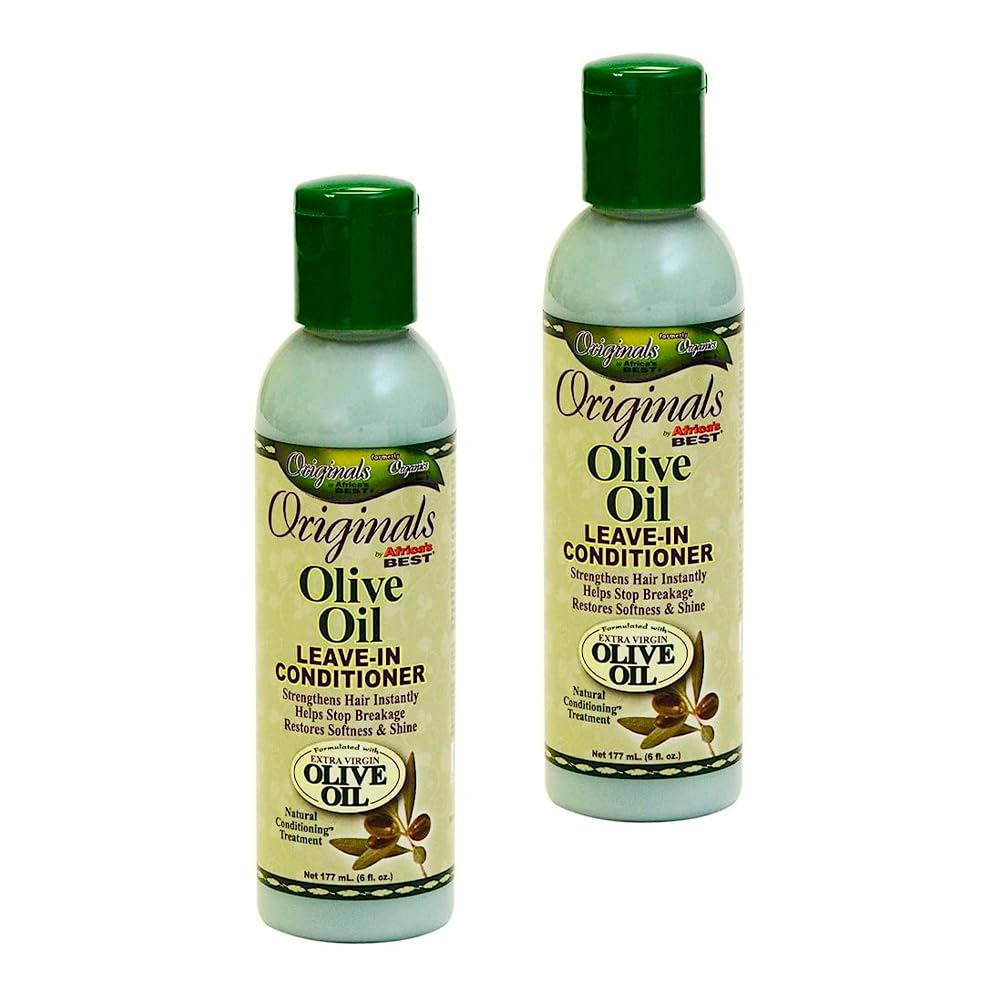 Africas Best Conditioner Originals Olive Oil Leave-In 6 Ounce (177ml) (2 Pack)